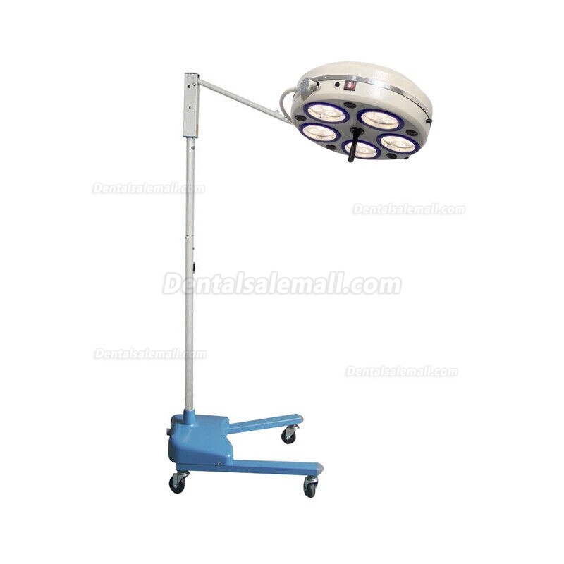 Mobile Floorstanding Dental Surgical Light LED Shadowless Operating Lamp 5 Reflectors 30 LEDs